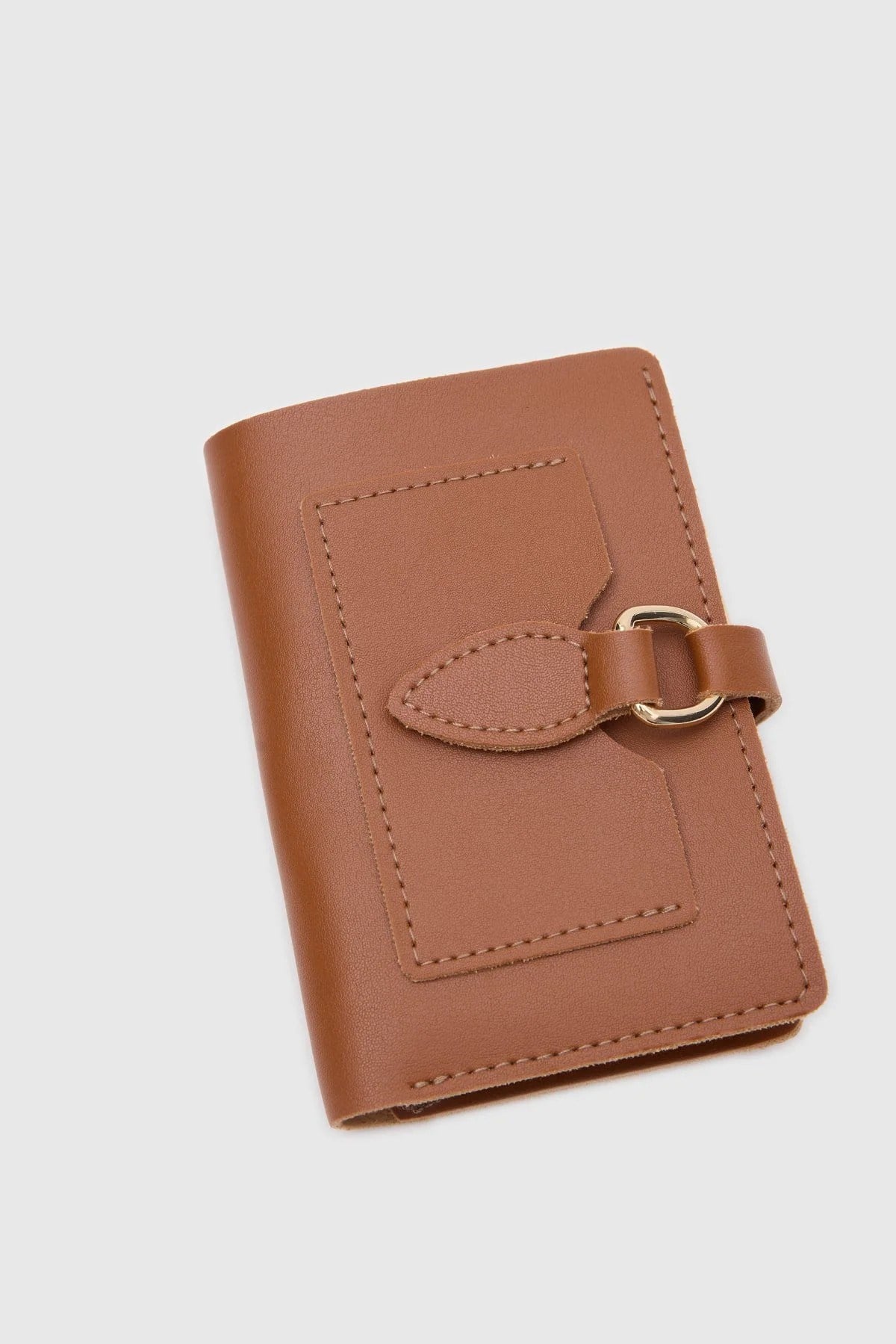 Shulebags Kiki Çıtçıt Kapamalı Kadın Cüzdan Taba görsel 3