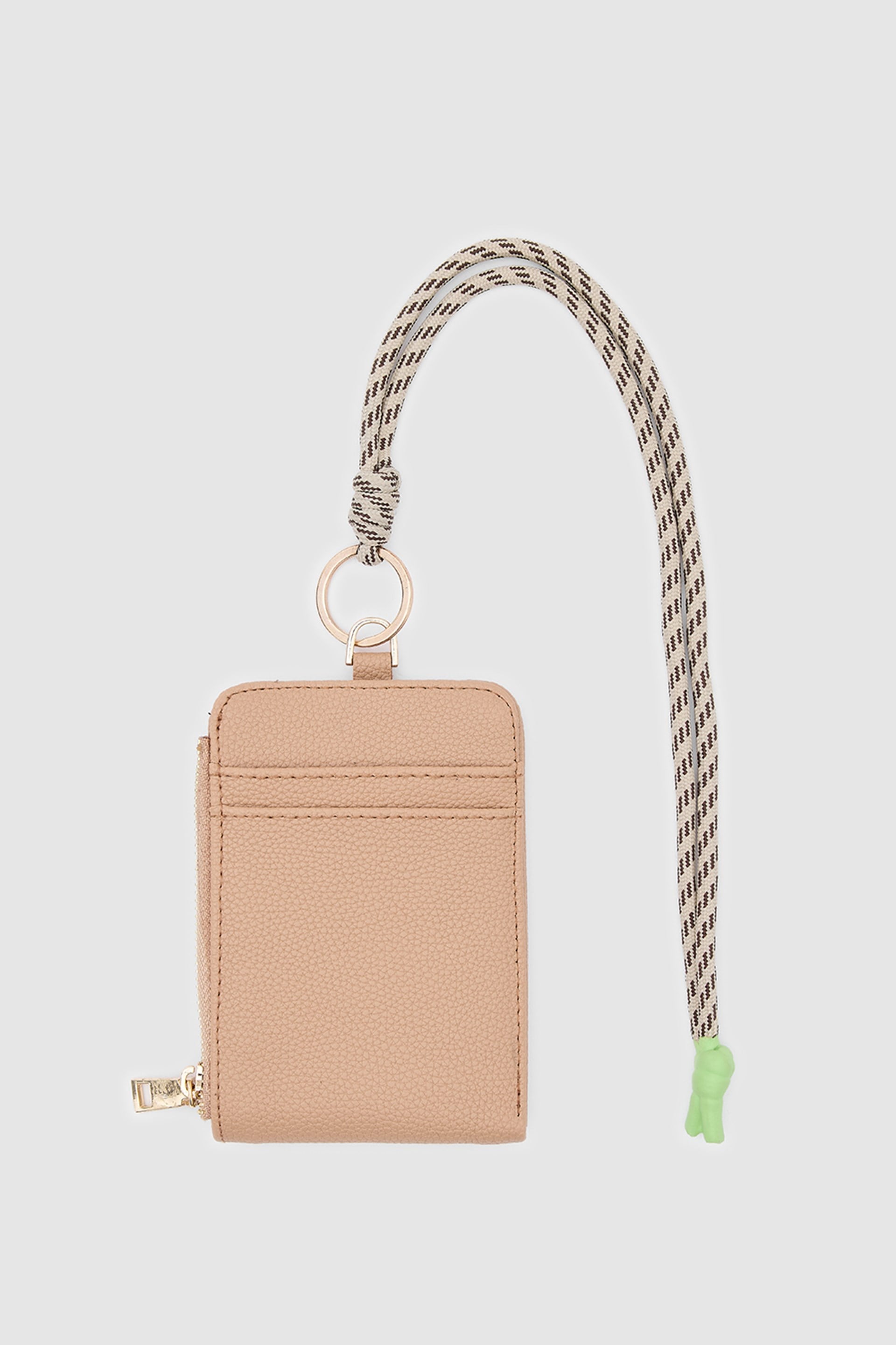 Shulebags Palm Boyun Askılı Kadın Cüzdan Taba görsel 3