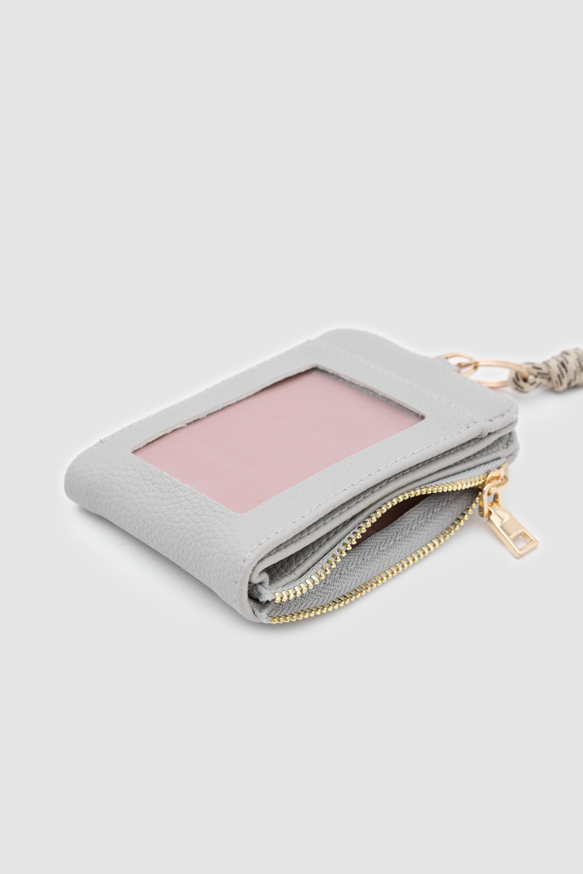 Shulebags Palm Boyun Askılı Kadın Cüzdan Gri görsel 6