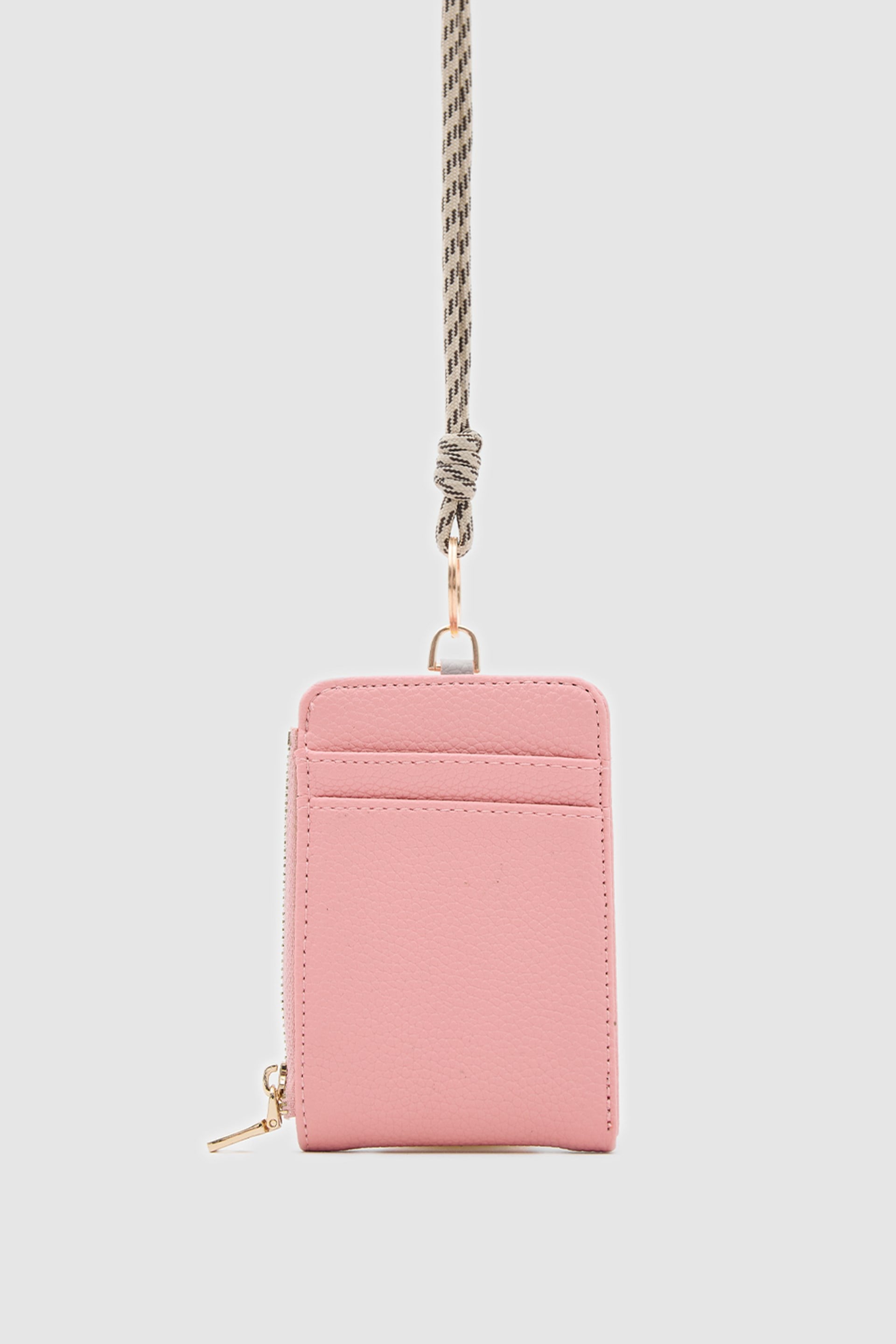 Shulebags Palm Boyun Askılı Kadın Cüzdan Pembe görsel 2