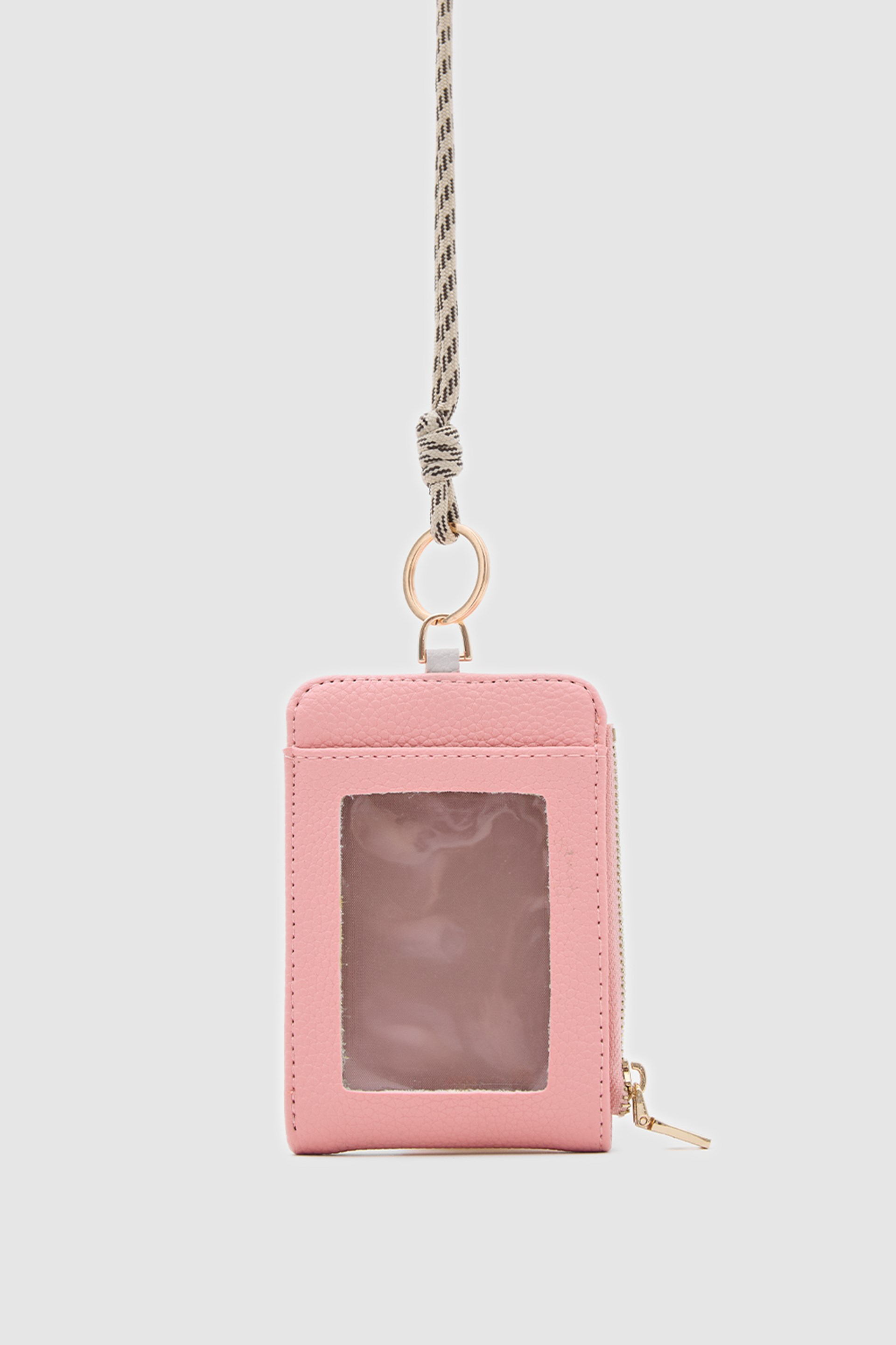 Shulebags Palm Boyun Askılı Kadın Cüzdan Pembe görsel 5