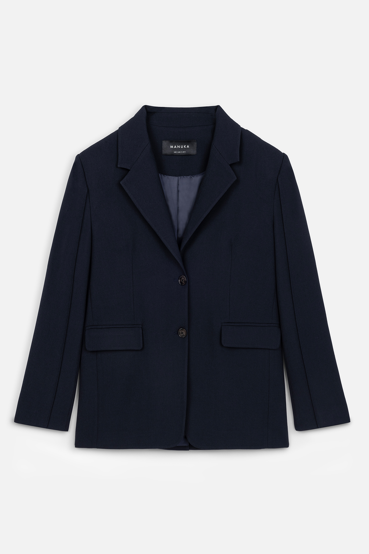 Manuka Klasik Kesim Blazer Ceket Lacivert görsel 2