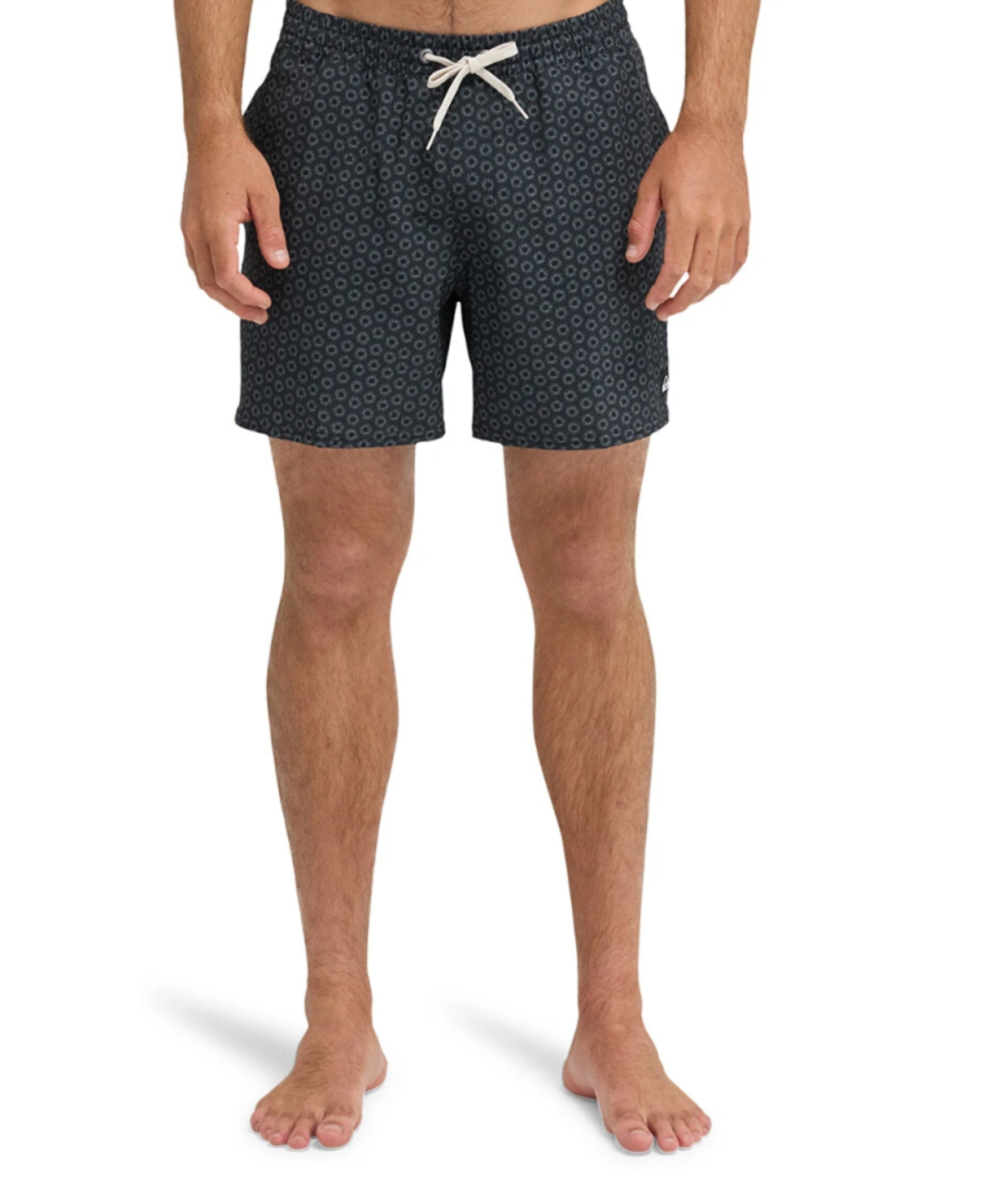 Quiksilver Stretch Printed Erkek Siyah Mayo