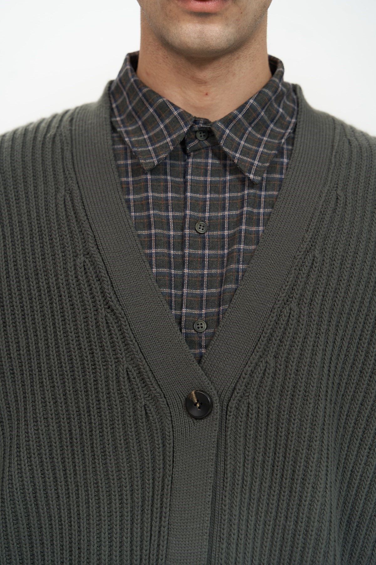 Mai Collection Cassian Antrasit Erkek Triko Hırka görsel 5