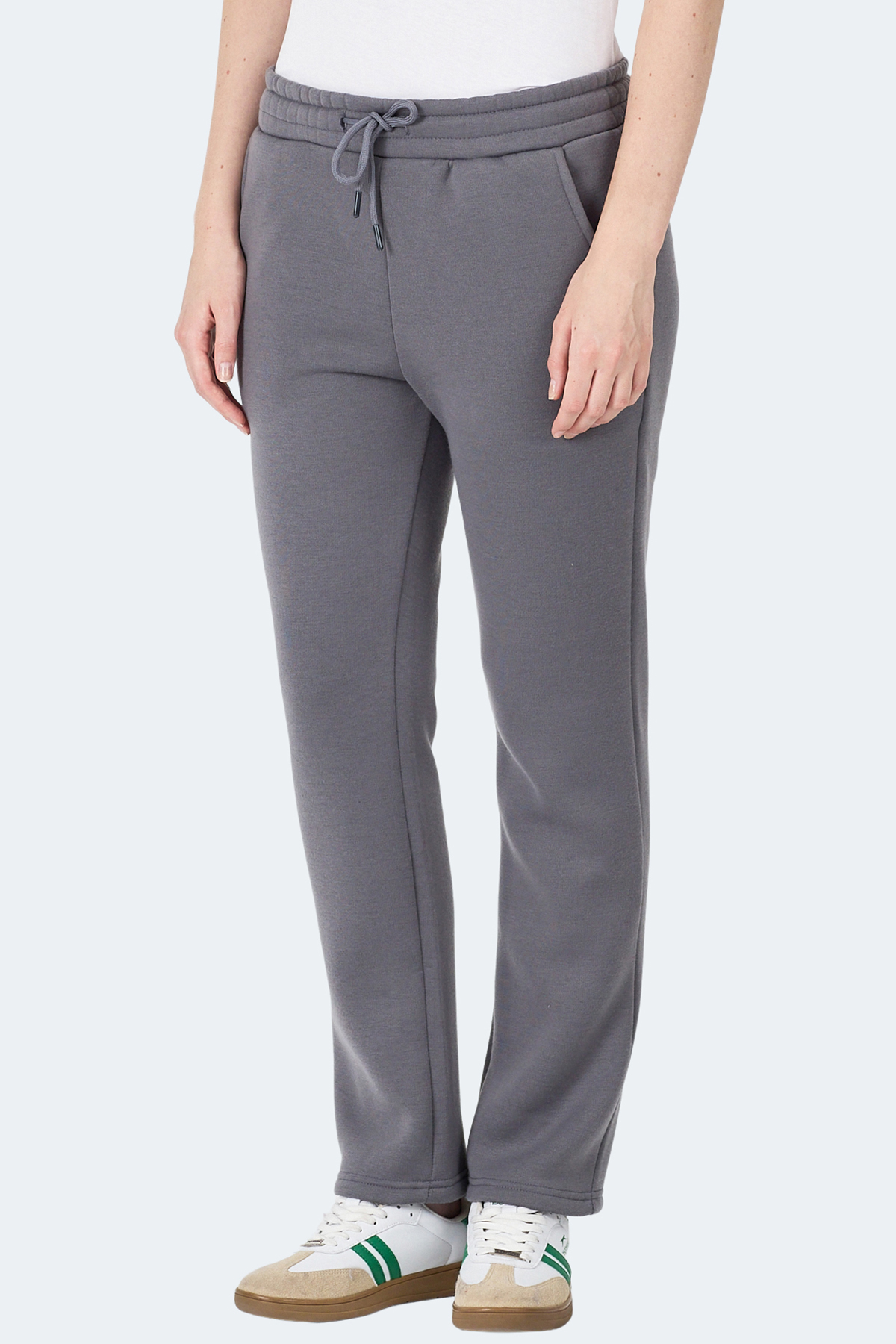 SLAZENGER MIDNIGHT I Kadın Gri Eşofman Altı