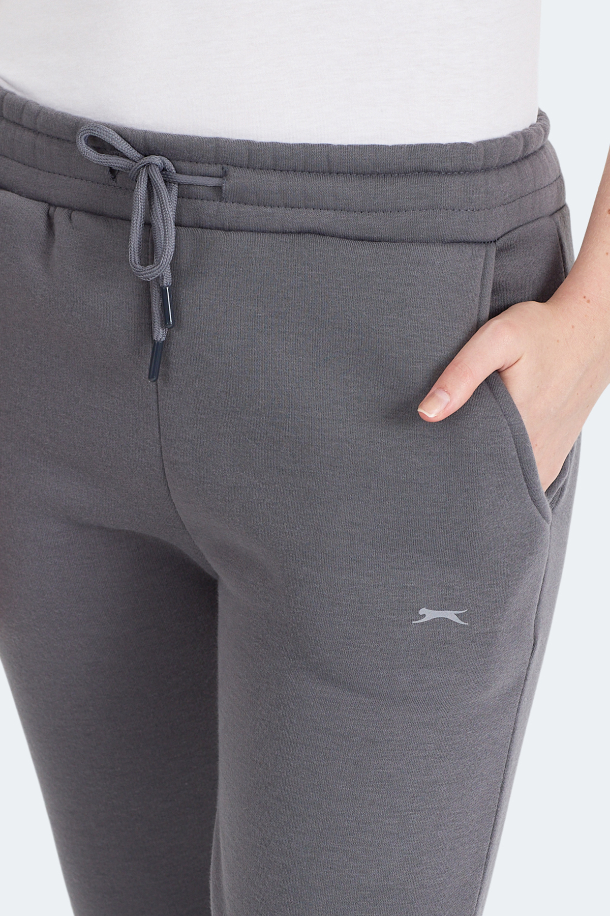 SLAZENGER MIDNIGHT I Kadın Gri Eşofman Altı görsel 5