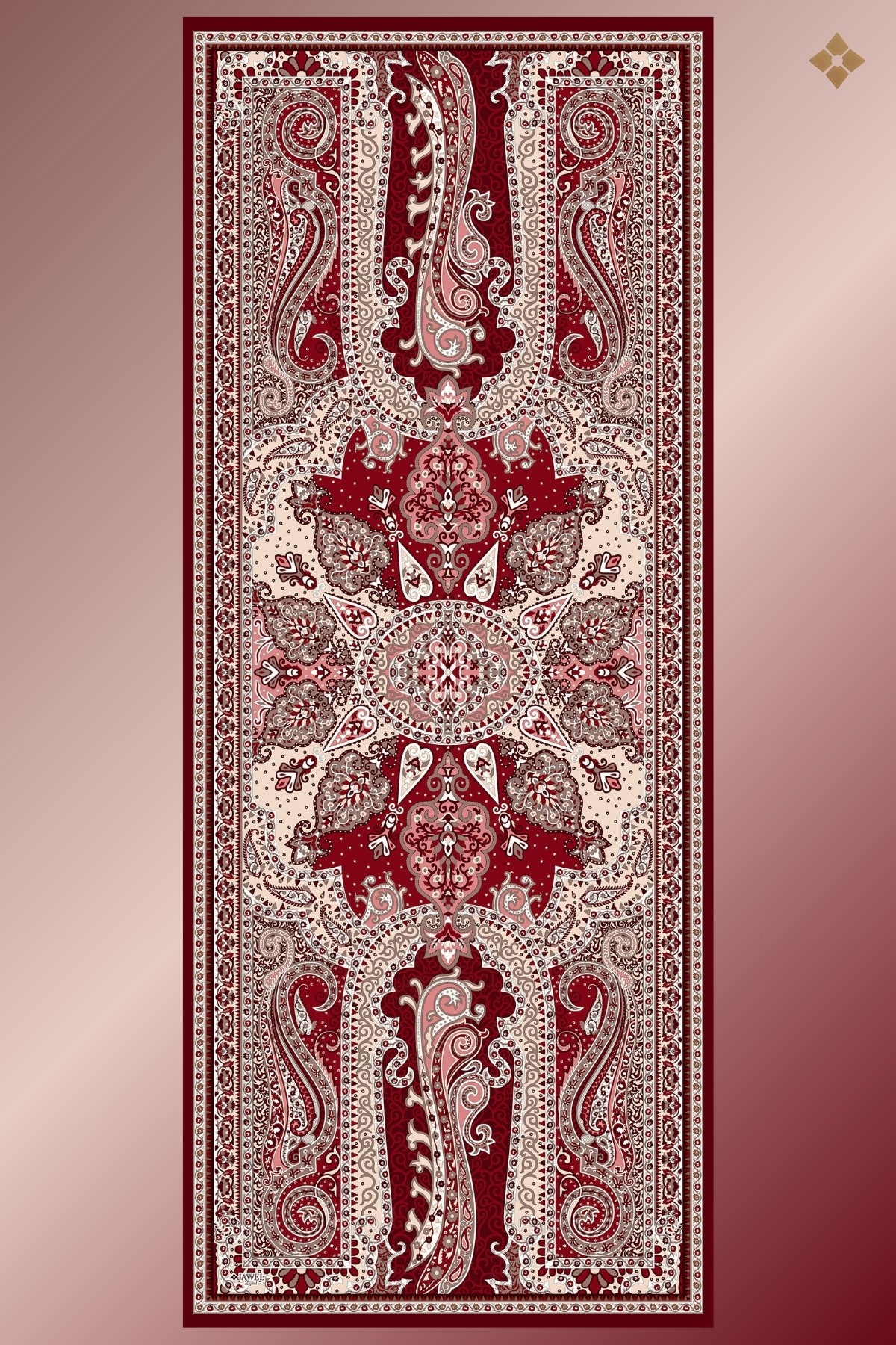 Jawel Kadın Tlos Soft Şal Paketi (Bordo-Mor-Siyah) görsel 3