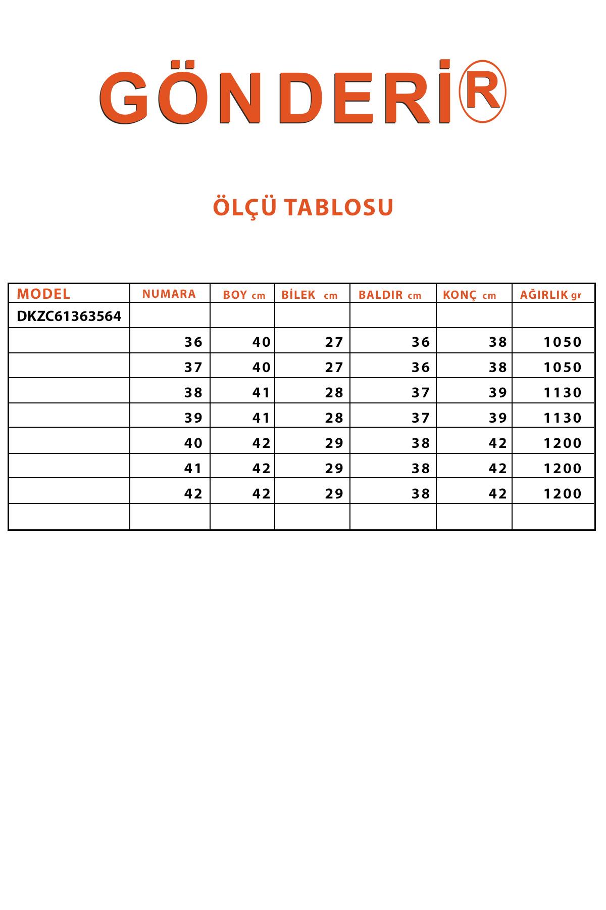 GÖNDERİ(R) SİYAH Hakiki Deri Yuvarlak Burun Kauçuk Taban Topuklu Tokalı Kadın Günlük Çizme 63564 görsel 5