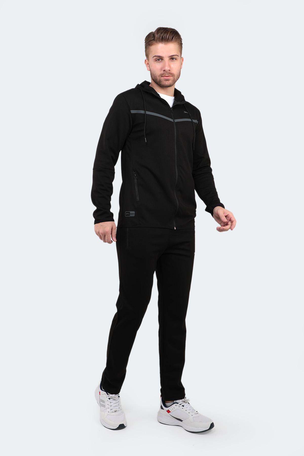 SLAZENGER ORKA Erkek Eşofman Takım Siyah görsel 3
