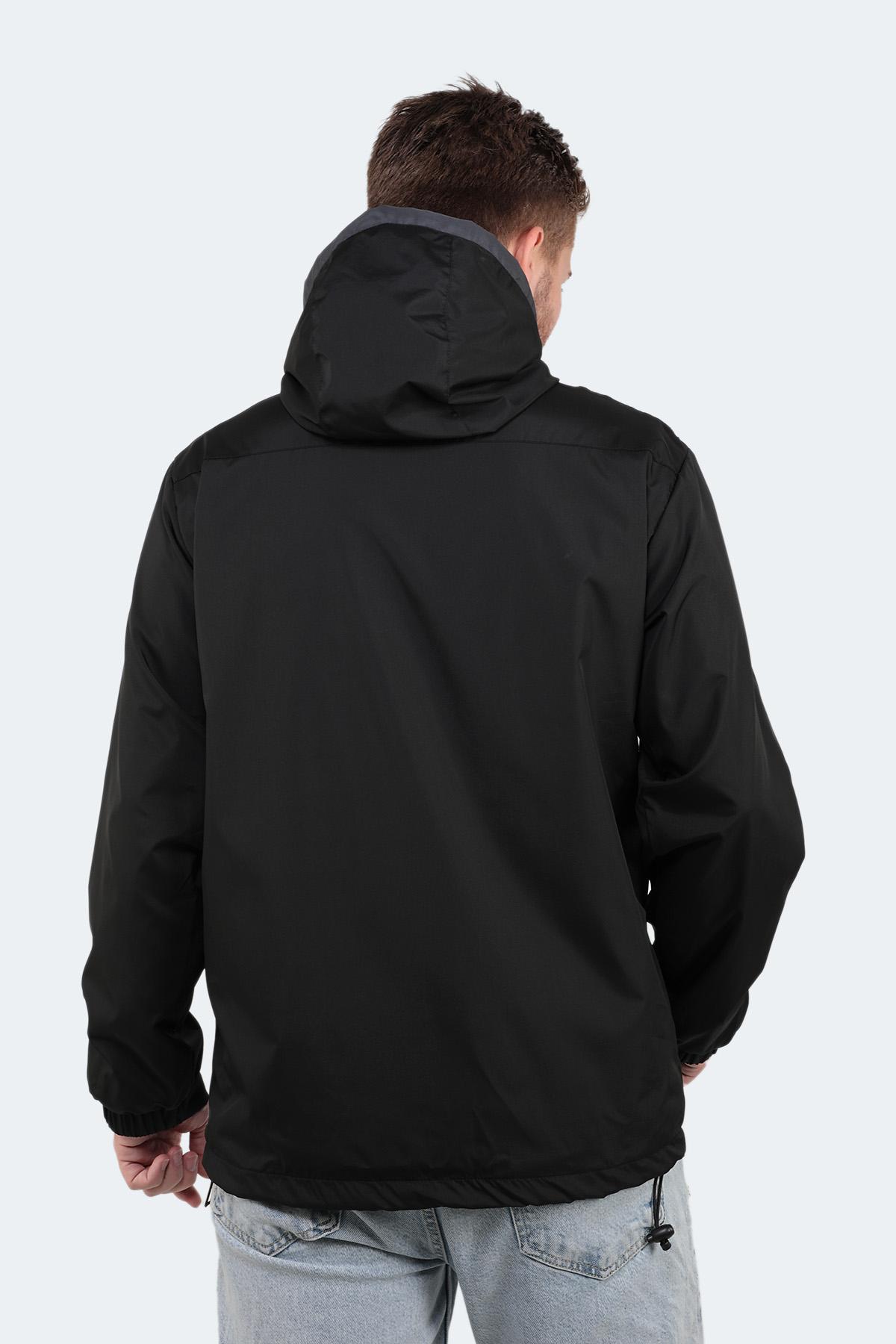 SLAZENGER OFANS Erkek Siyah Yağmurluk görsel 2