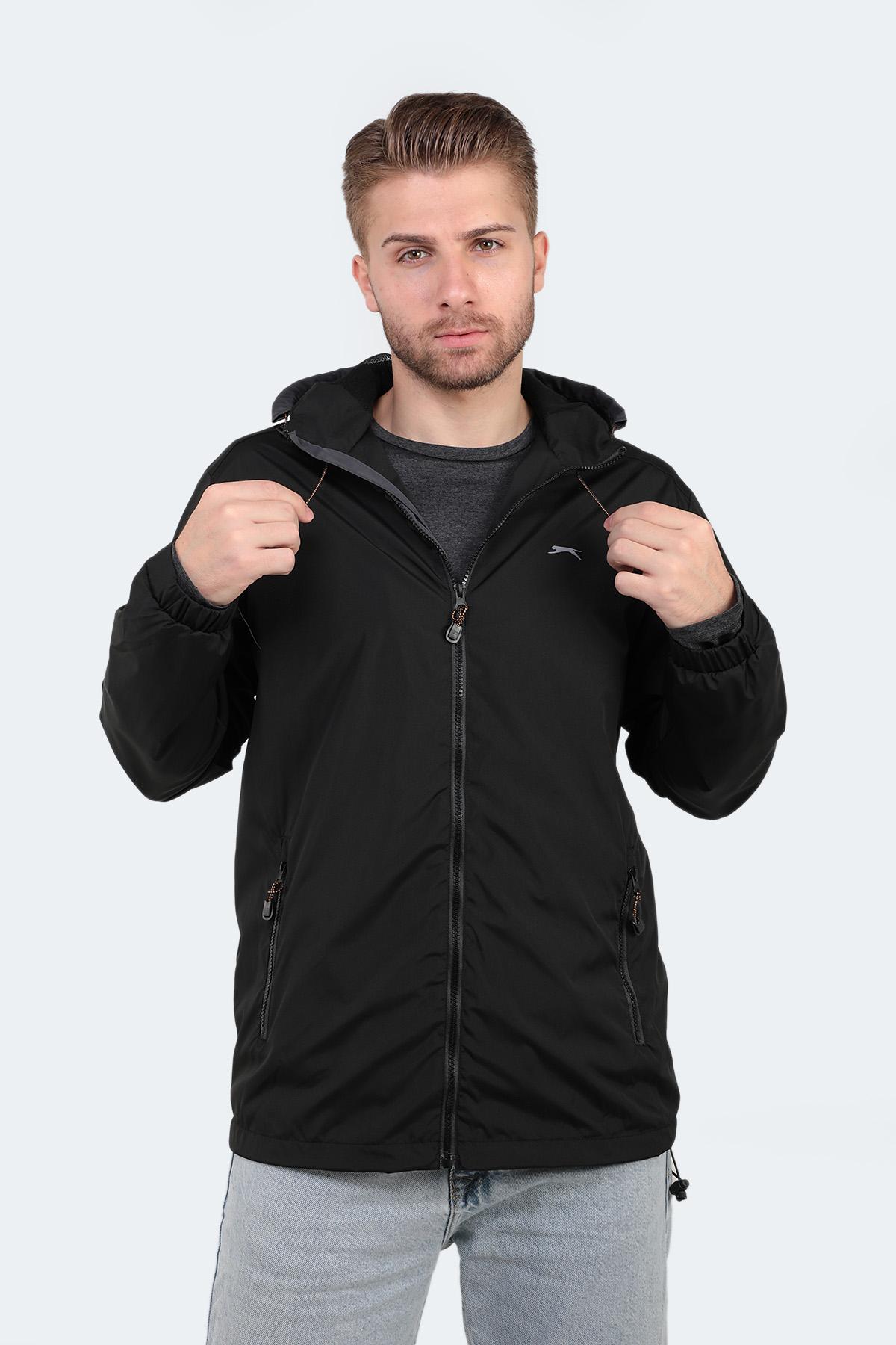 SLAZENGER OFANS Erkek Siyah Yağmurluk görsel 3
