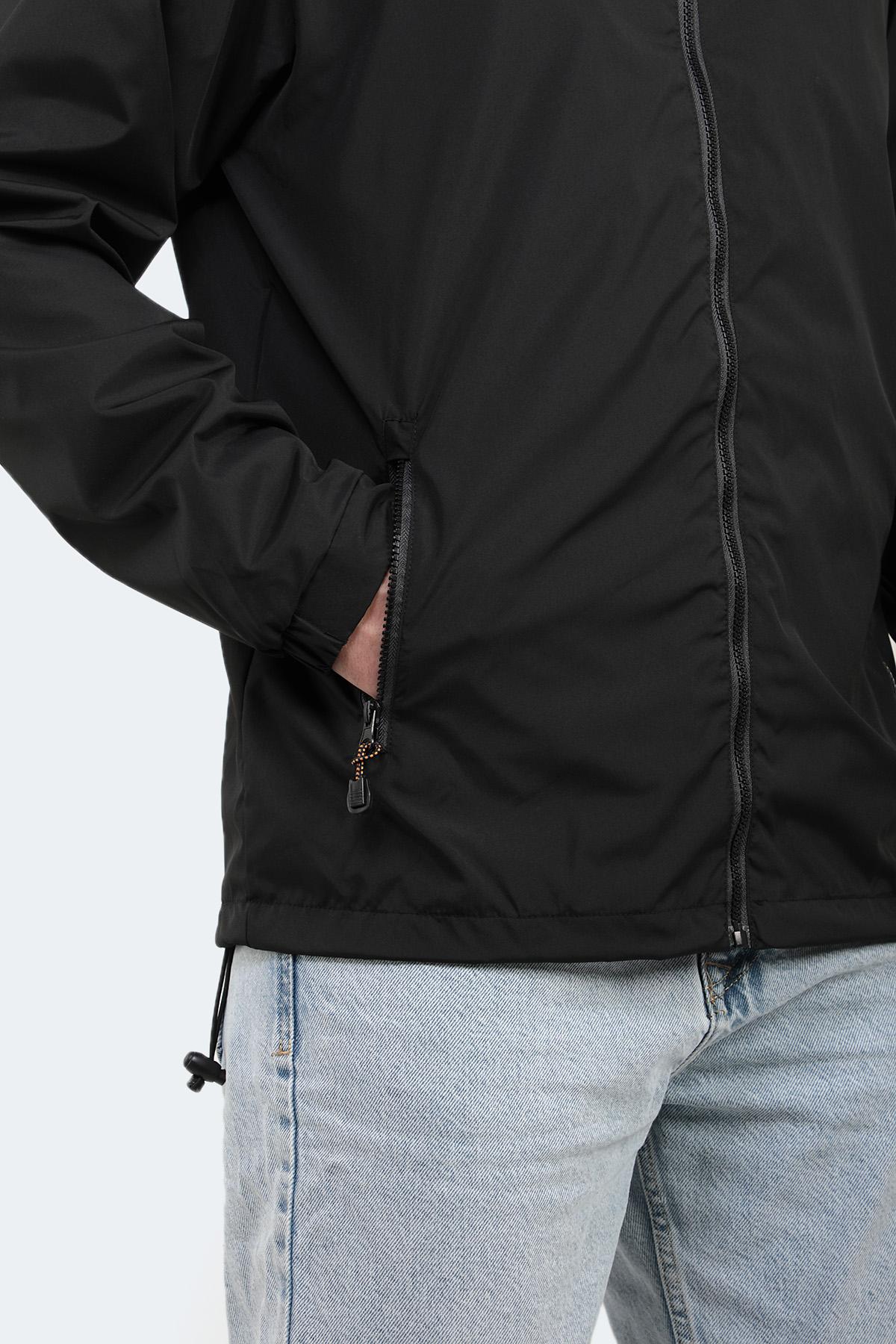 SLAZENGER OFANS Erkek Siyah Yağmurluk görsel 5