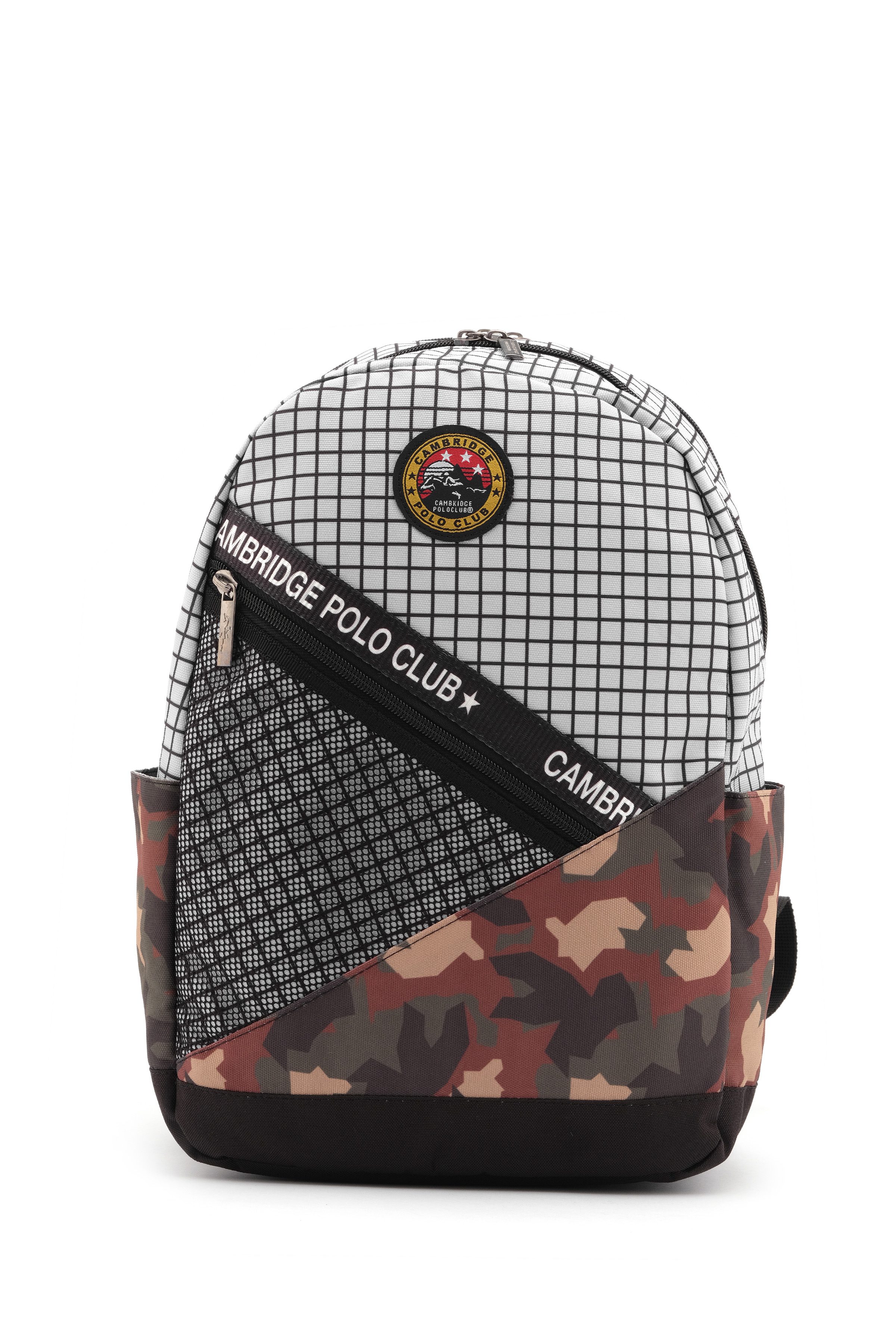 Cambridge Polo Club Kamuflaj Laptop Bölemli Unisex Sırt Çantası