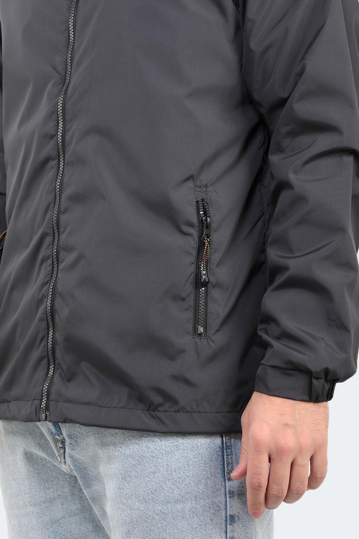 SLAZENGER OFANS Erkek Koyu Gri Yağmurluk görsel 4