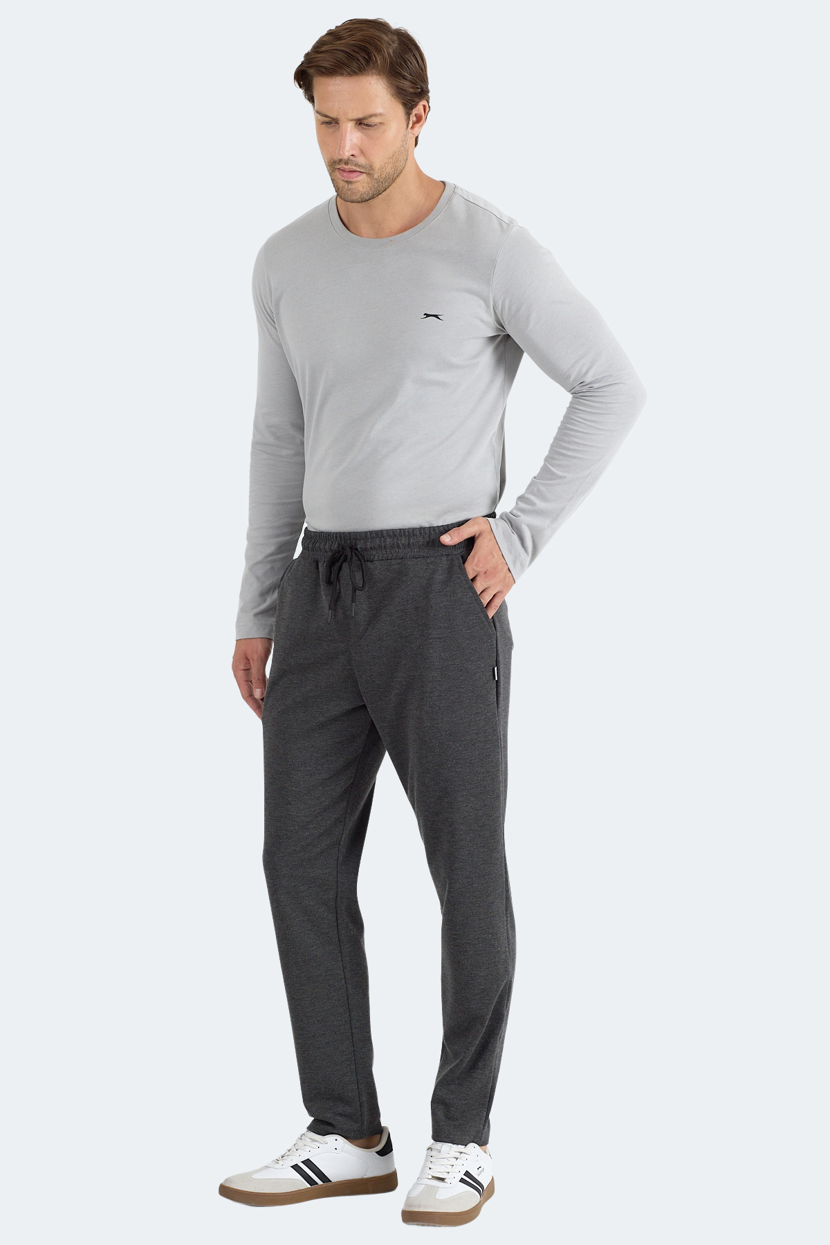 SLAZENGER IMPACTO I Erkek Siyah / Gri Eşofman Altı görsel 2