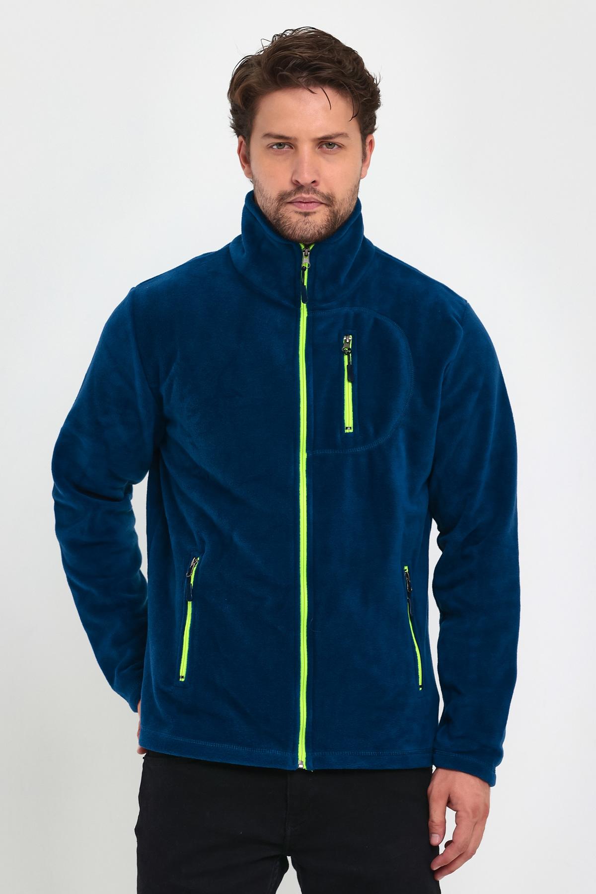 Genius Store 3 Cepli Outdoor Polar Erkek Fermuarlı Sweatshirt Hırka