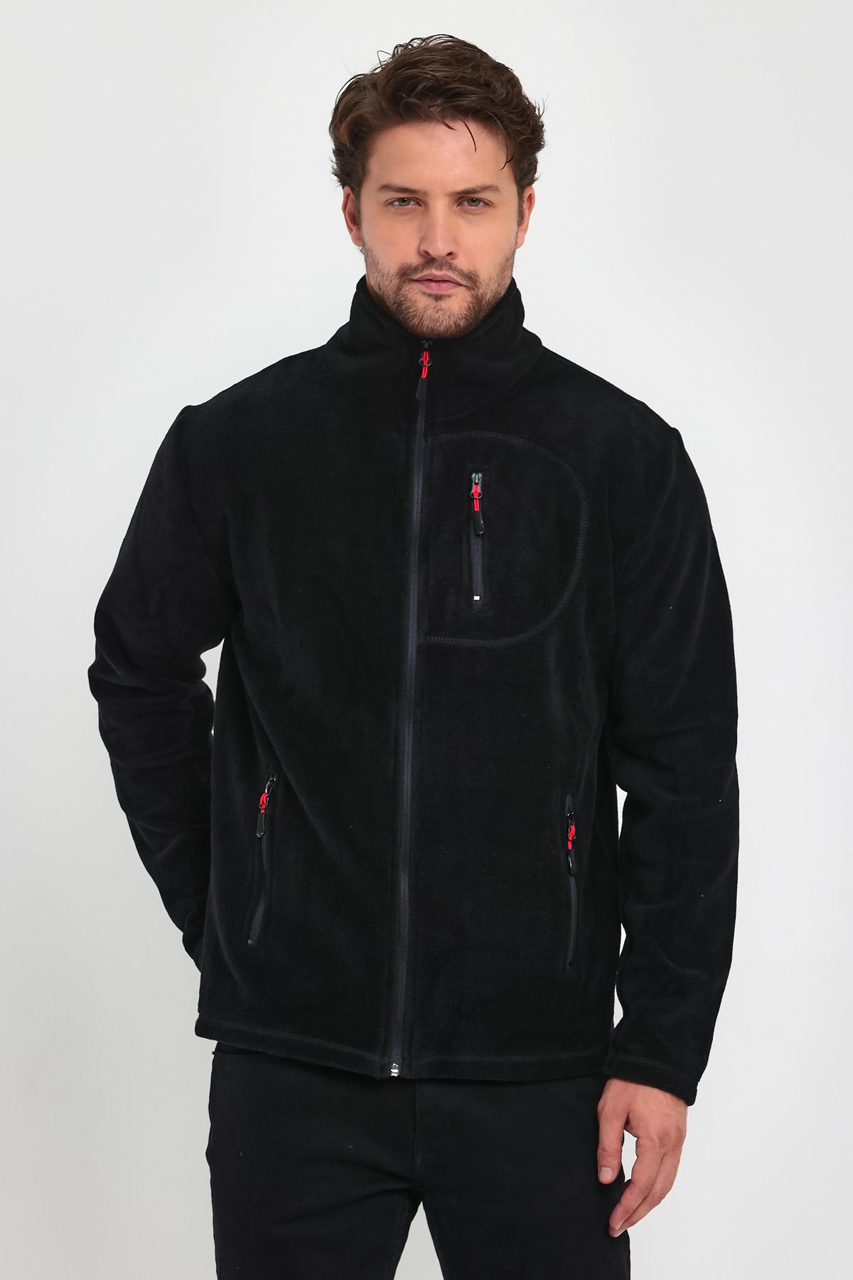 Genius Store 3 Cepli Outdoor Polar Erkek Fermuarlı Sweatshirt Hırka