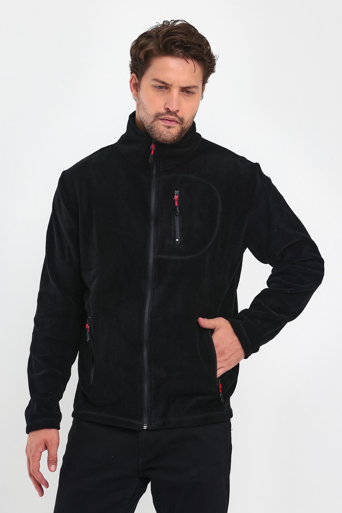 Genius Store 3 Cepli Outdoor Polar Erkek Fermuarlı Sweatshirt Hırka görsel 3