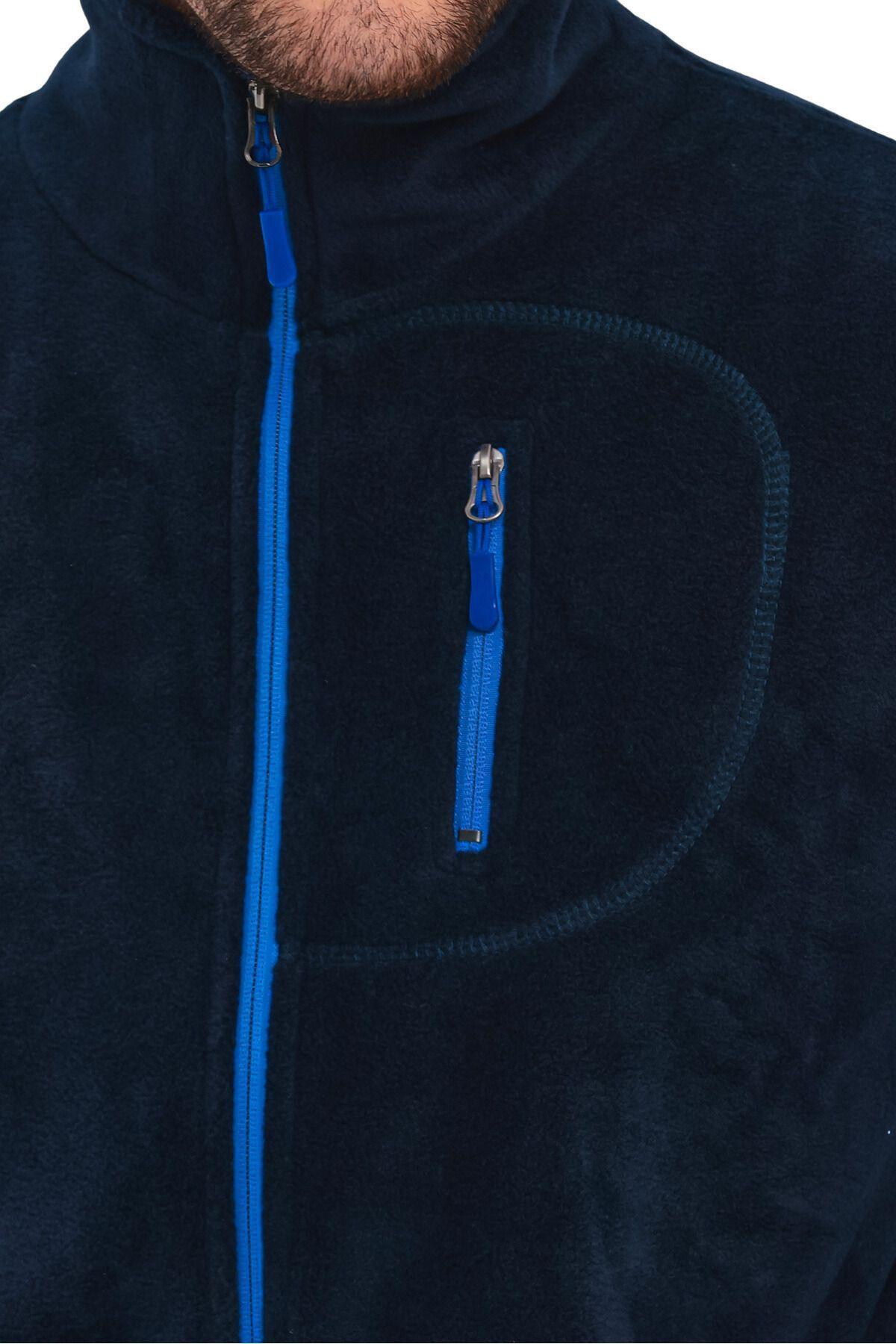 Genius Store 3 Cepli Outdoor Polar Erkek Fermuarlı Sweatshirt Hırka görsel 4