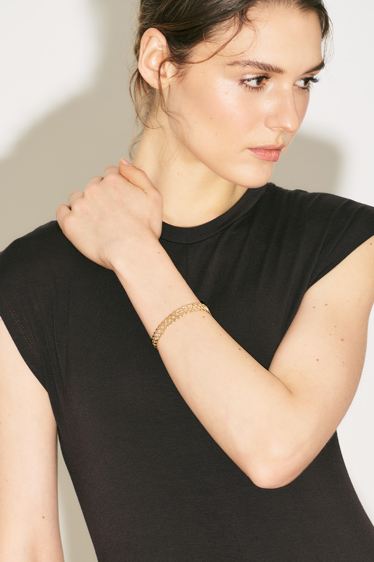 Manuka Örgü Bilezik Gold