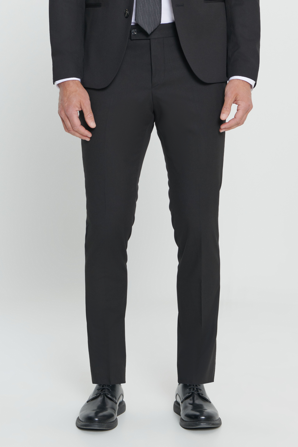 Altınyıldız Classics Erkek Siyah Ekstra Slim Fit Dar Kesim Kırlangıç Yaka Takım Elbise görsel 8