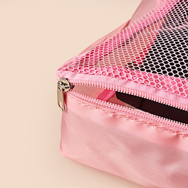 Simple Living 3'lü Valiz İçi Organizer Set - Pembe görsel 4