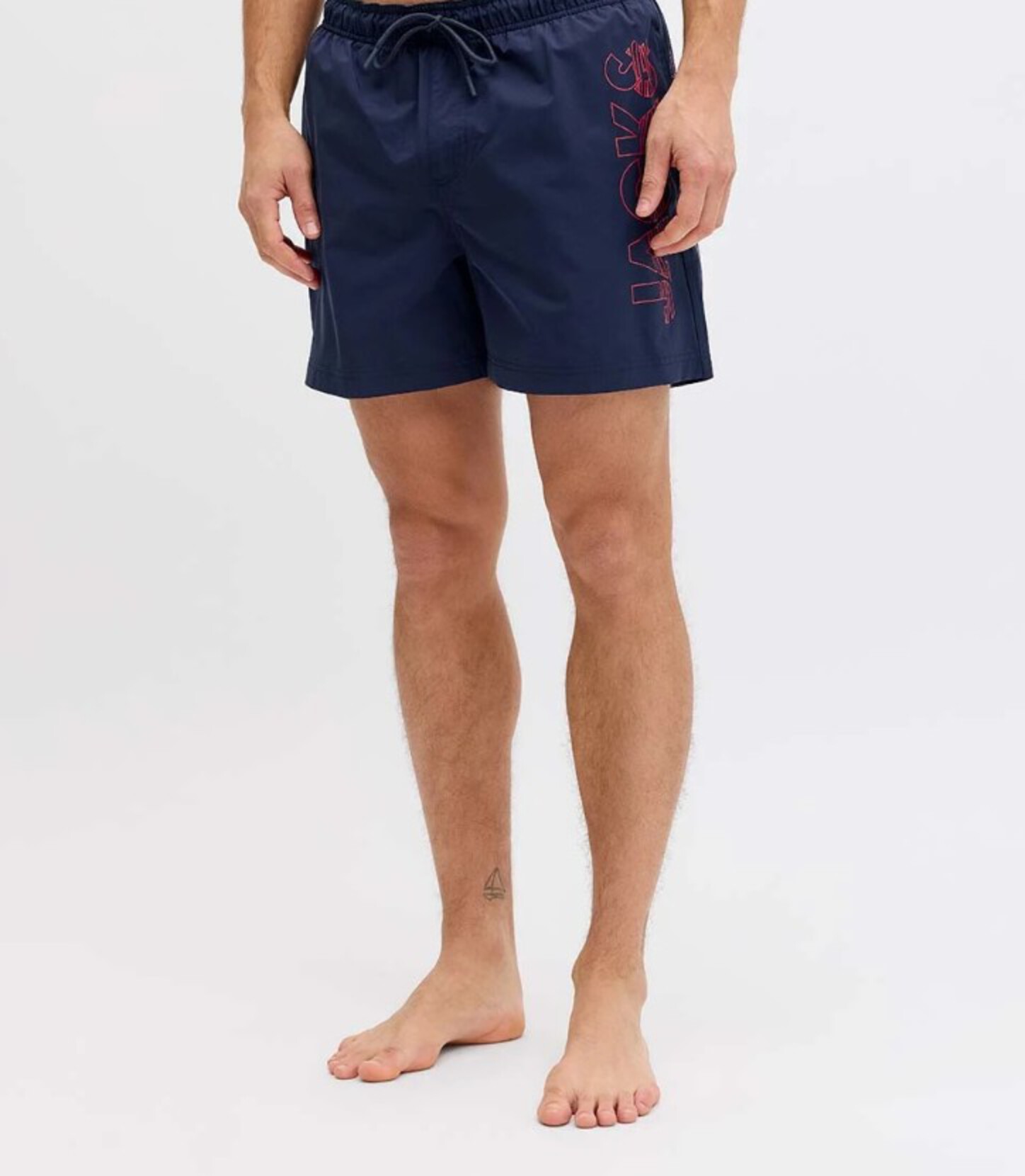 Jack & Jones Maui Wave Logo Regular Erkek Lacivert Mayo