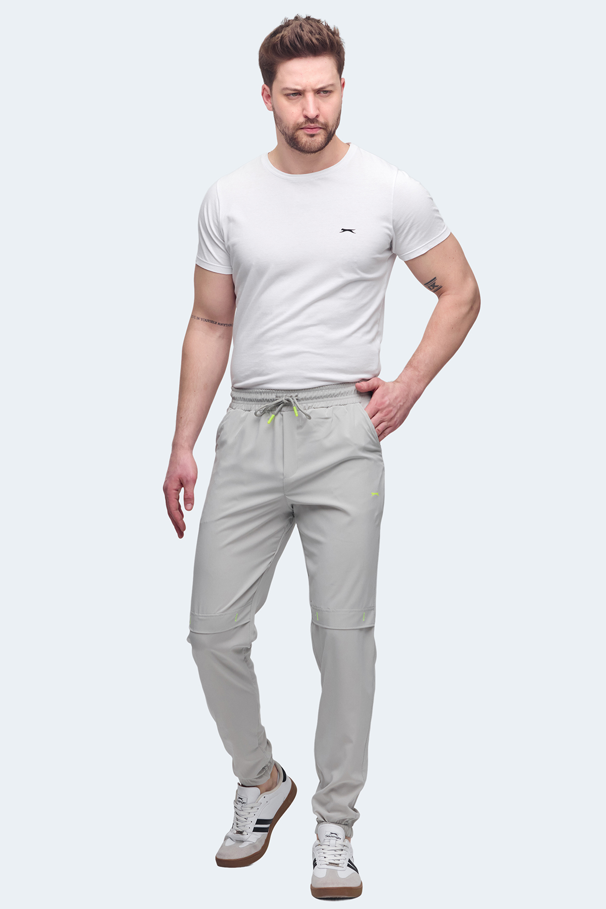 SLAZENGER NADJA Erkek Jogger Eşofman Altı Gri görsel 8