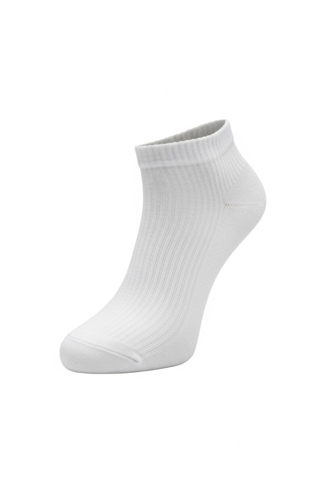 Oglo Beyaz Sneaker Model Çorap 6’lı Paket, Dikişsiz Burun, Topuk Burun Takviyeli, Pamuklu (6 Çift) görsel 4