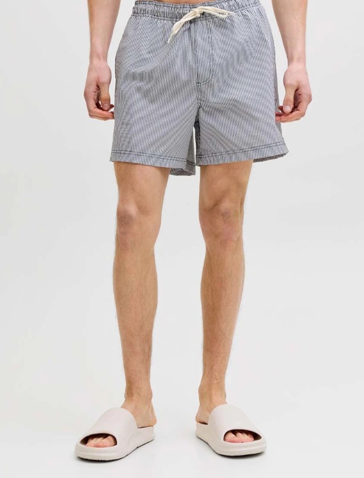 Jack & Jones Maui Ocean Seersucker Erkek Lacivert Mayo