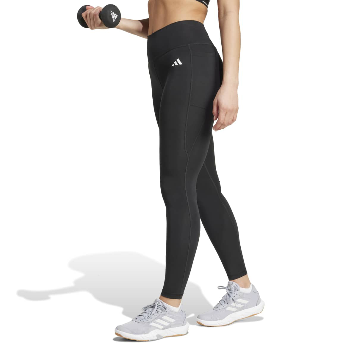 Adidas Optime Essentials Stash Pocket Kadın Siyah Tayt