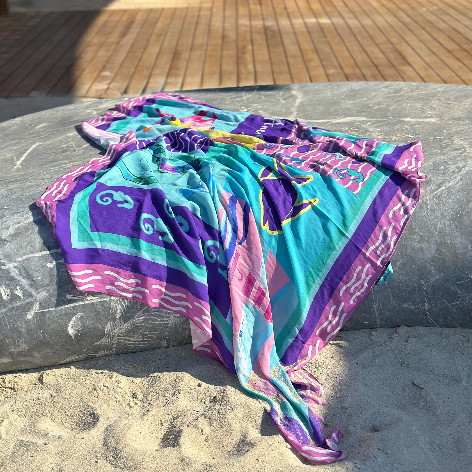 Anemoss Harmoni Viskon Pareo Pembe 120*140 cm görsel 7