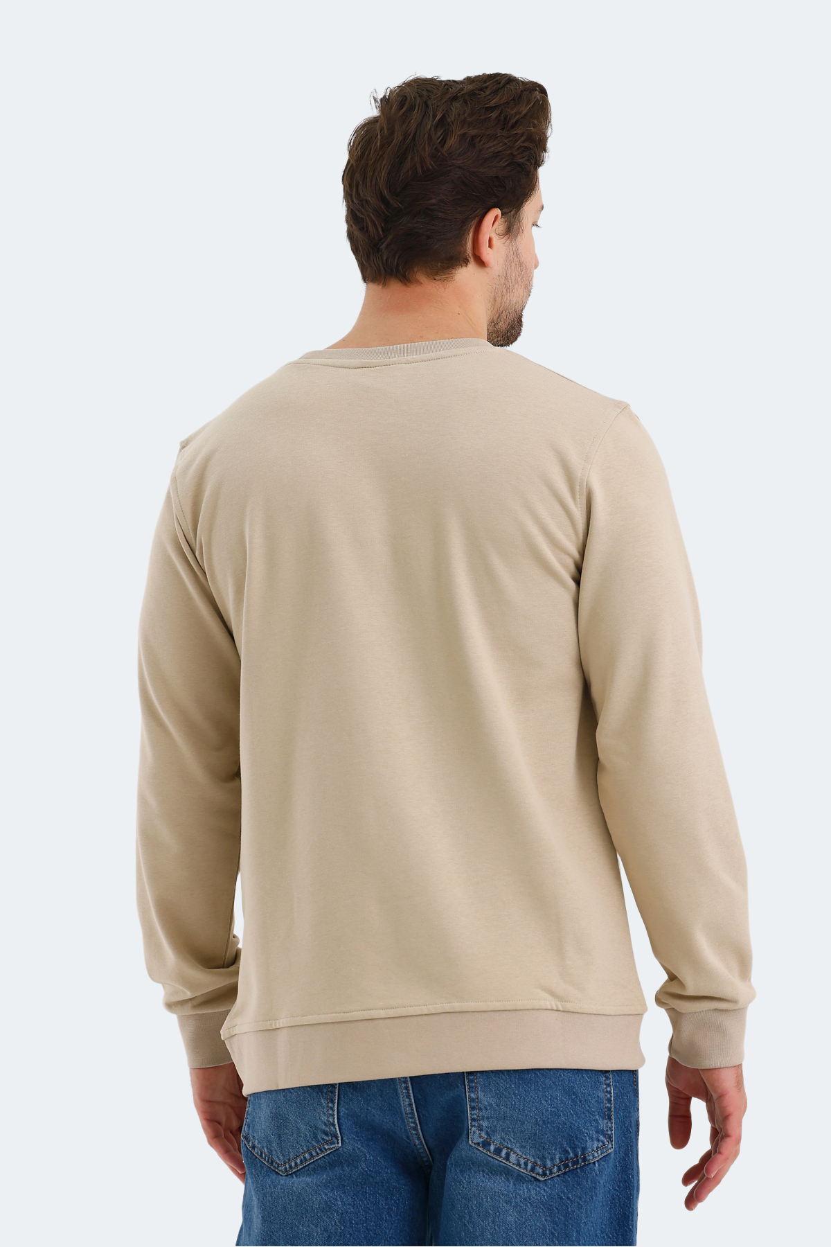 SLAZENGER ORTWIN Erkek Sweatshirt Bej görsel 2