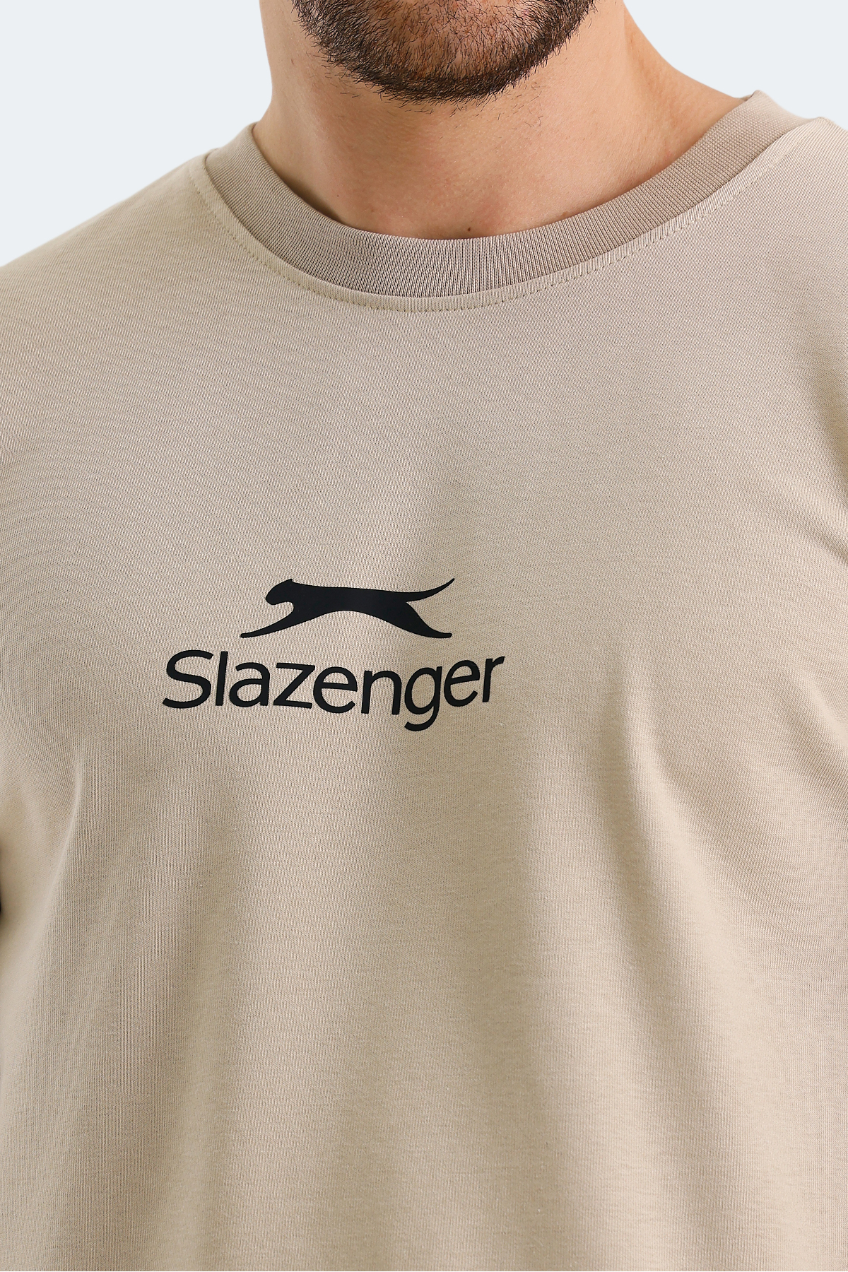 SLAZENGER ORTWIN Erkek Sweatshirt Bej görsel 5