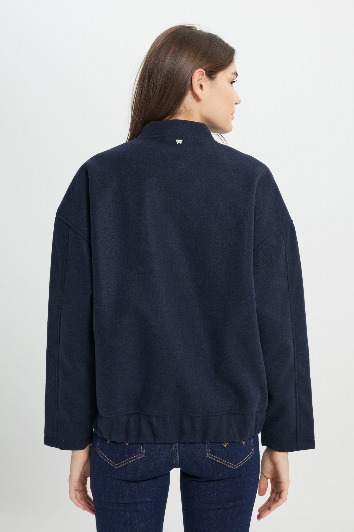 Wrangler Loose Fit Rahat Kesim Lacivert Bomber Ceket görsel 7