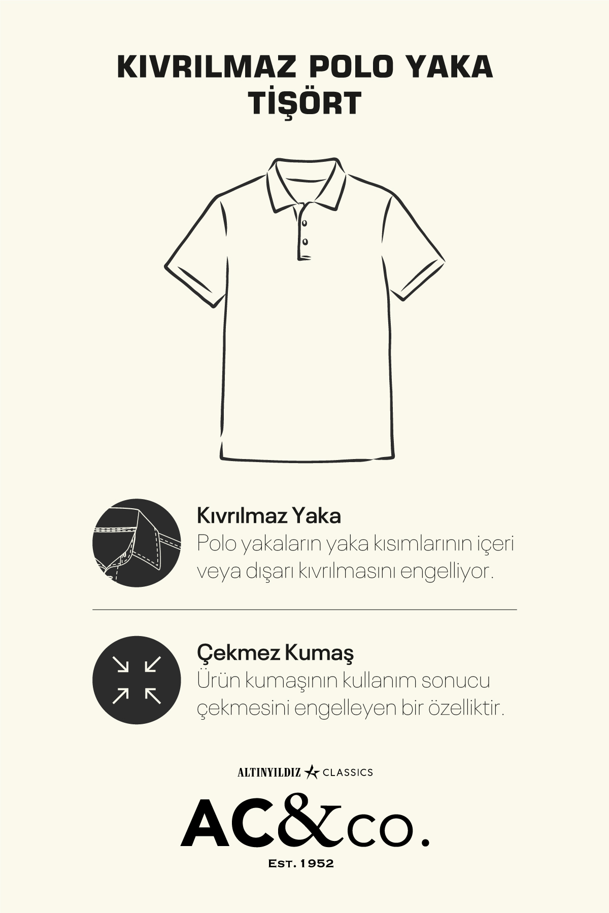 AC&Co / Altınyıldız Classics Erkek Siyah-Siyah Slim Fit Dar Kesim Kıvrılmaz Polo Yaka Kısa Kollu Tişört görsel 6