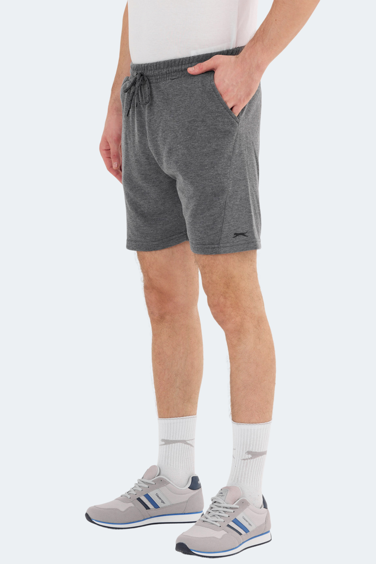 SLAZENGER NASTYA IN Erkek Cepli Koyu Gri Şort