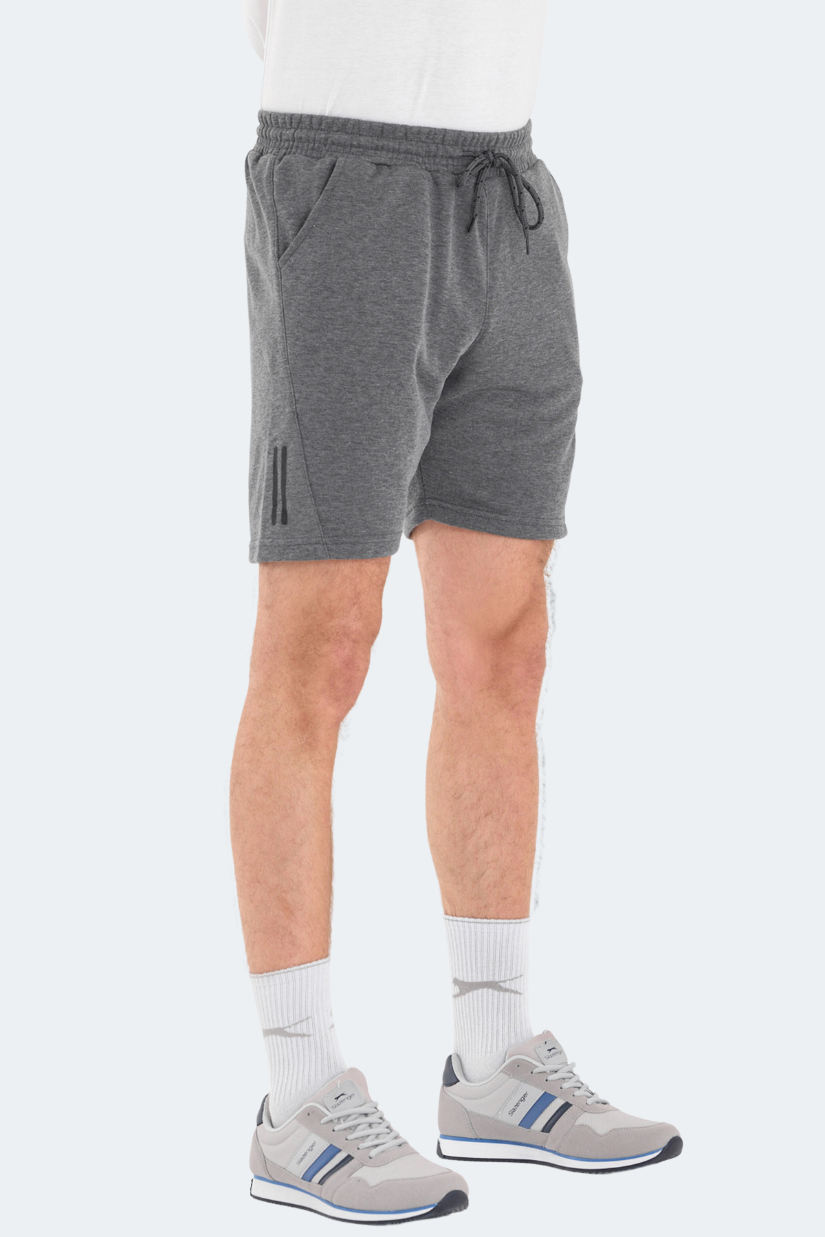 SLAZENGER NASTYA IN Erkek Cepli Koyu Gri Şort görsel 3