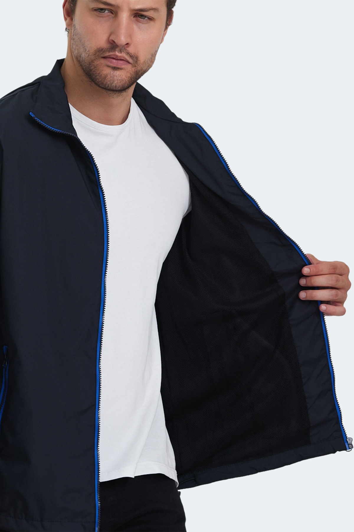 SLAZENGER RAREN Erkek Lacivert Yağmurluk görsel 5