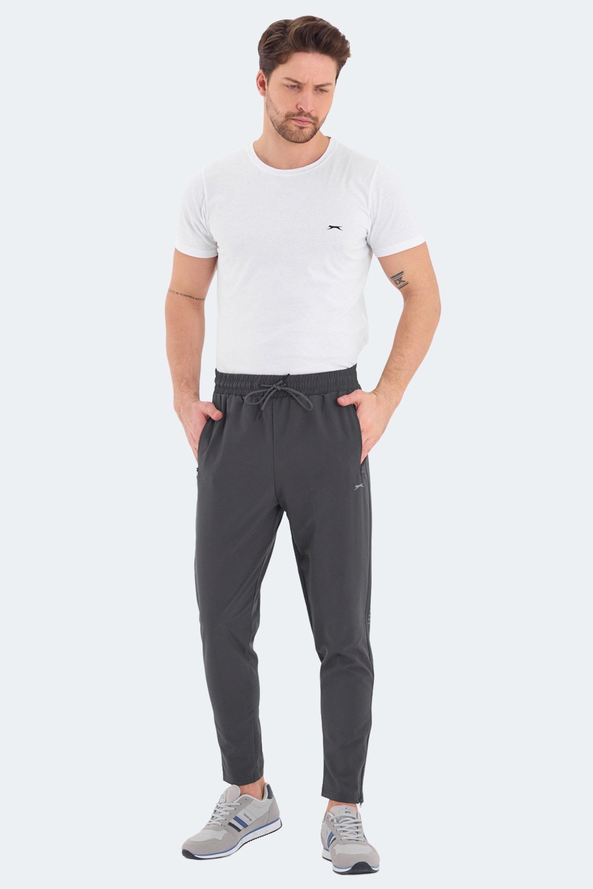 SLAZENGER GRIET Erkek Jogger Eşofman Altı Koyu Gri görsel 4