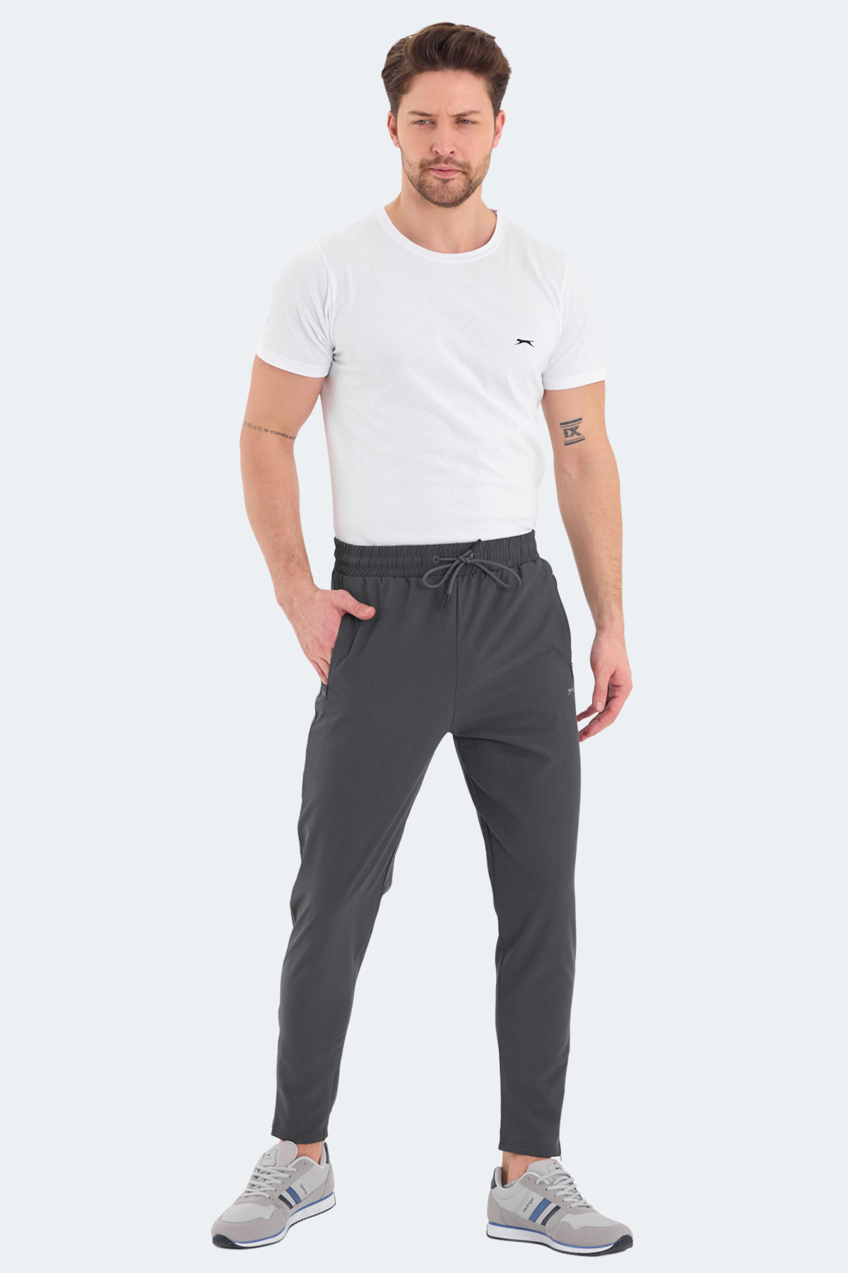 SLAZENGER GRIET Erkek Jogger Eşofman Altı Koyu Gri görsel 7