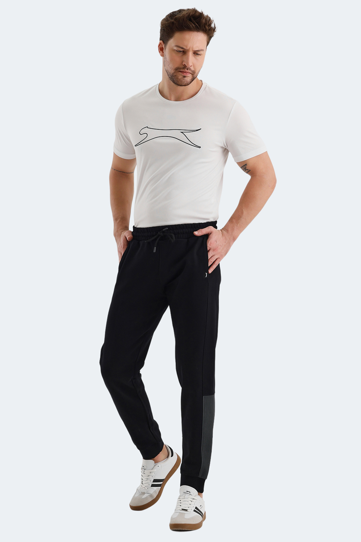 SLAZENGER PHILO Erkek Jogger Eşofman Altı Siyah görsel 7