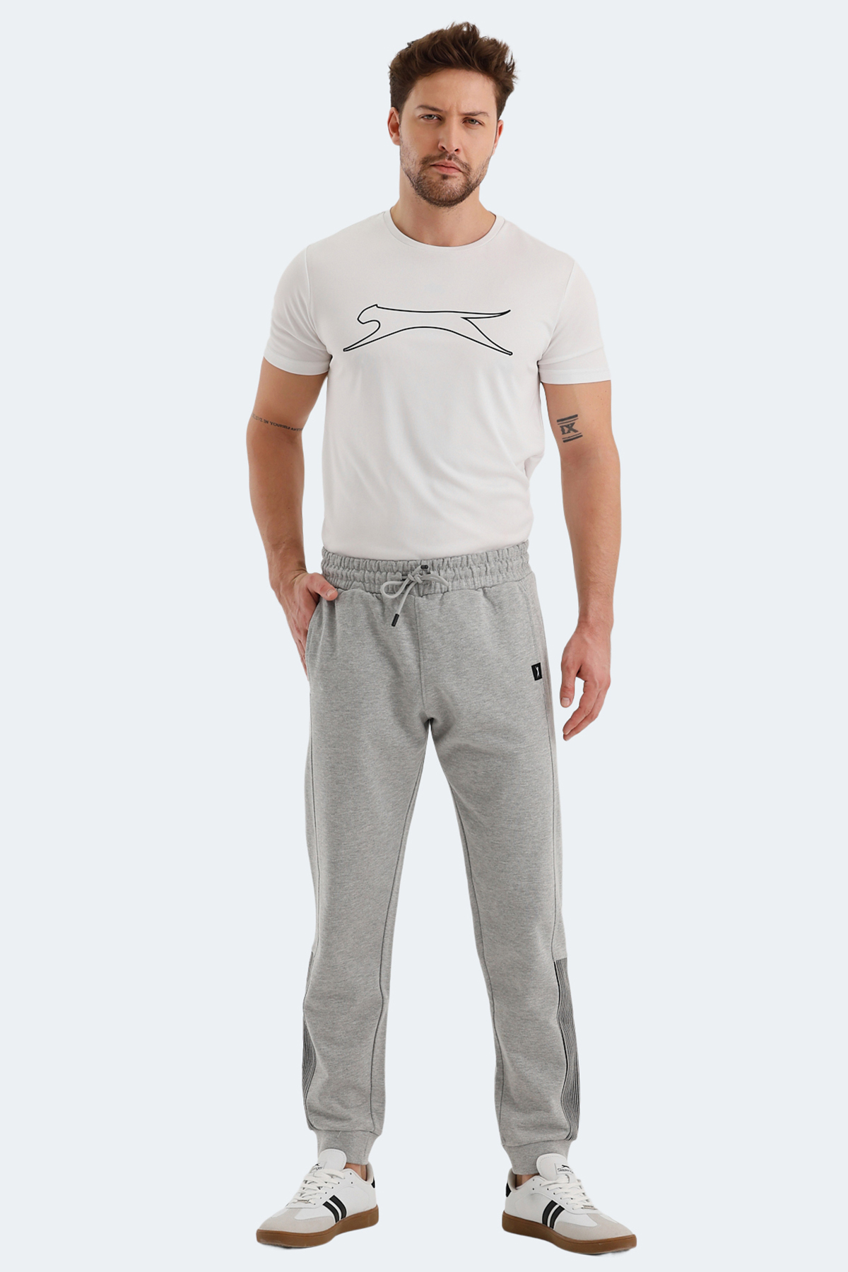 SLAZENGER PHILO Erkek Jogger Eşofman Altı Gri görsel 5
