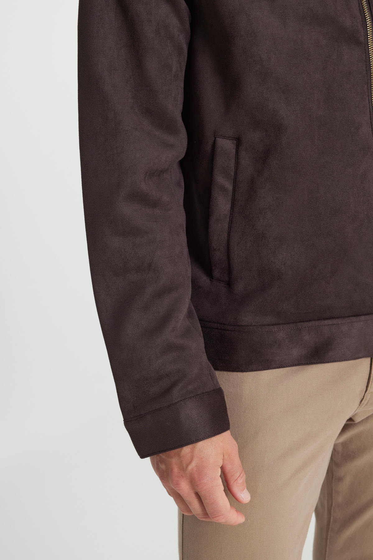 AC&Co / Altınyıldız Classics Erkek Kahverengi Standart Fit Normal Kesim Dik Yaka Yağlı Görünümlü Mont görsel 5