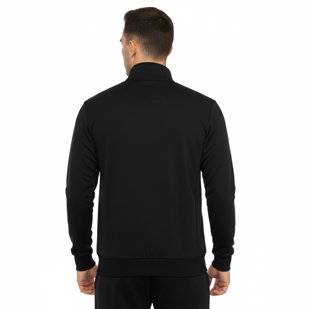 Hummel Pulse Siyah Dik Yaka Erkek Fermuarlı Sweatshirt Hırka görsel 2