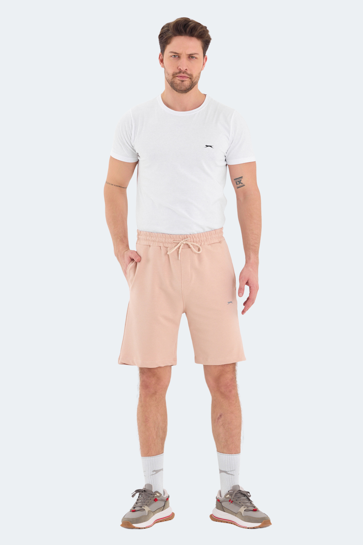 SLAZENGER KALLIE Erkek Cepli Bej Şort görsel 7