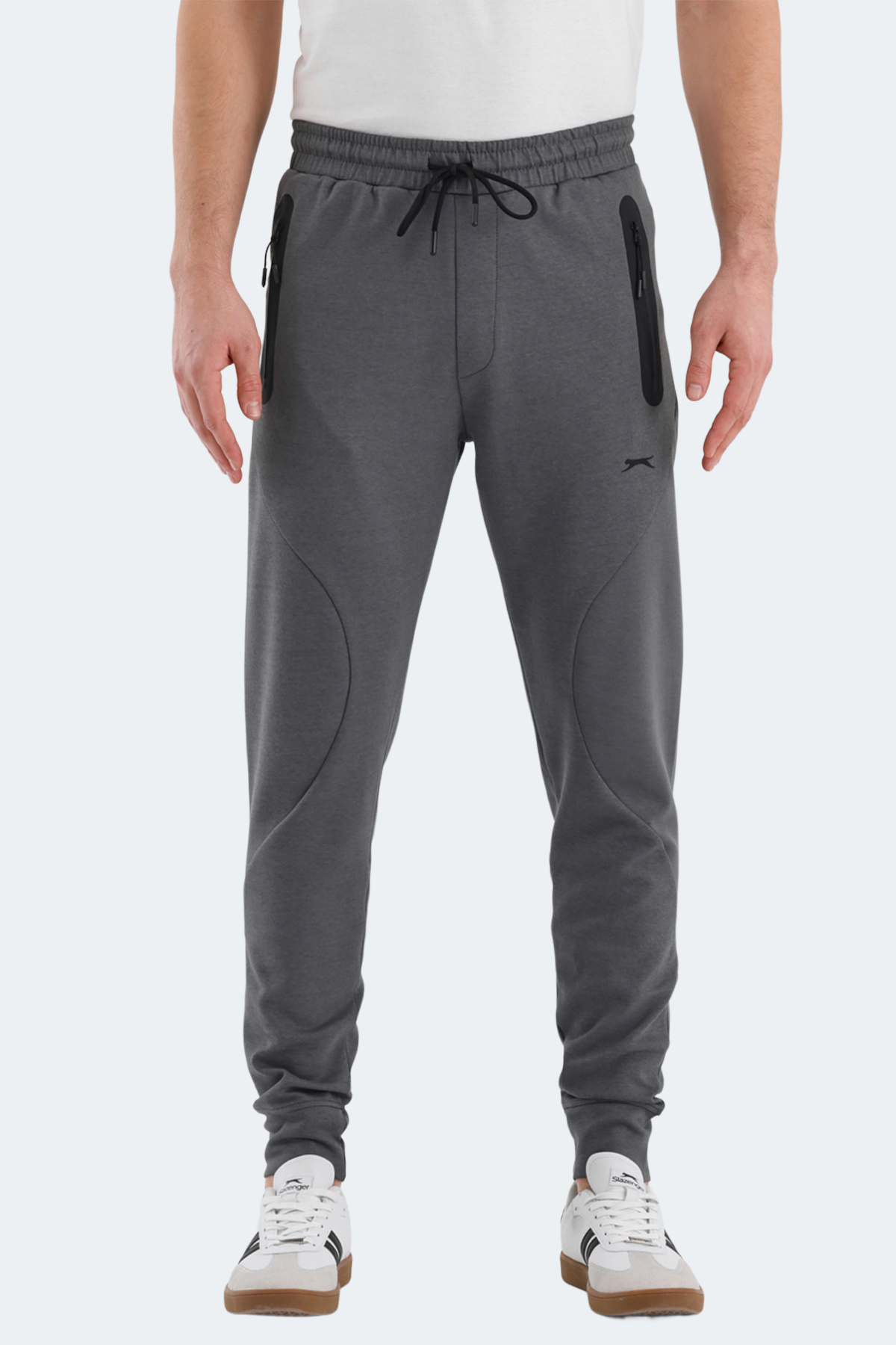 SLAZENGER VARUNA Erkek Jogger Eşofman Altı Koyu Gri görsel 2