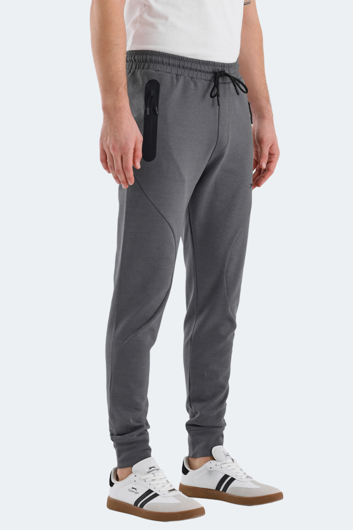 SLAZENGER VARUNA Erkek Jogger Eşofman Altı Koyu Gri görsel 3