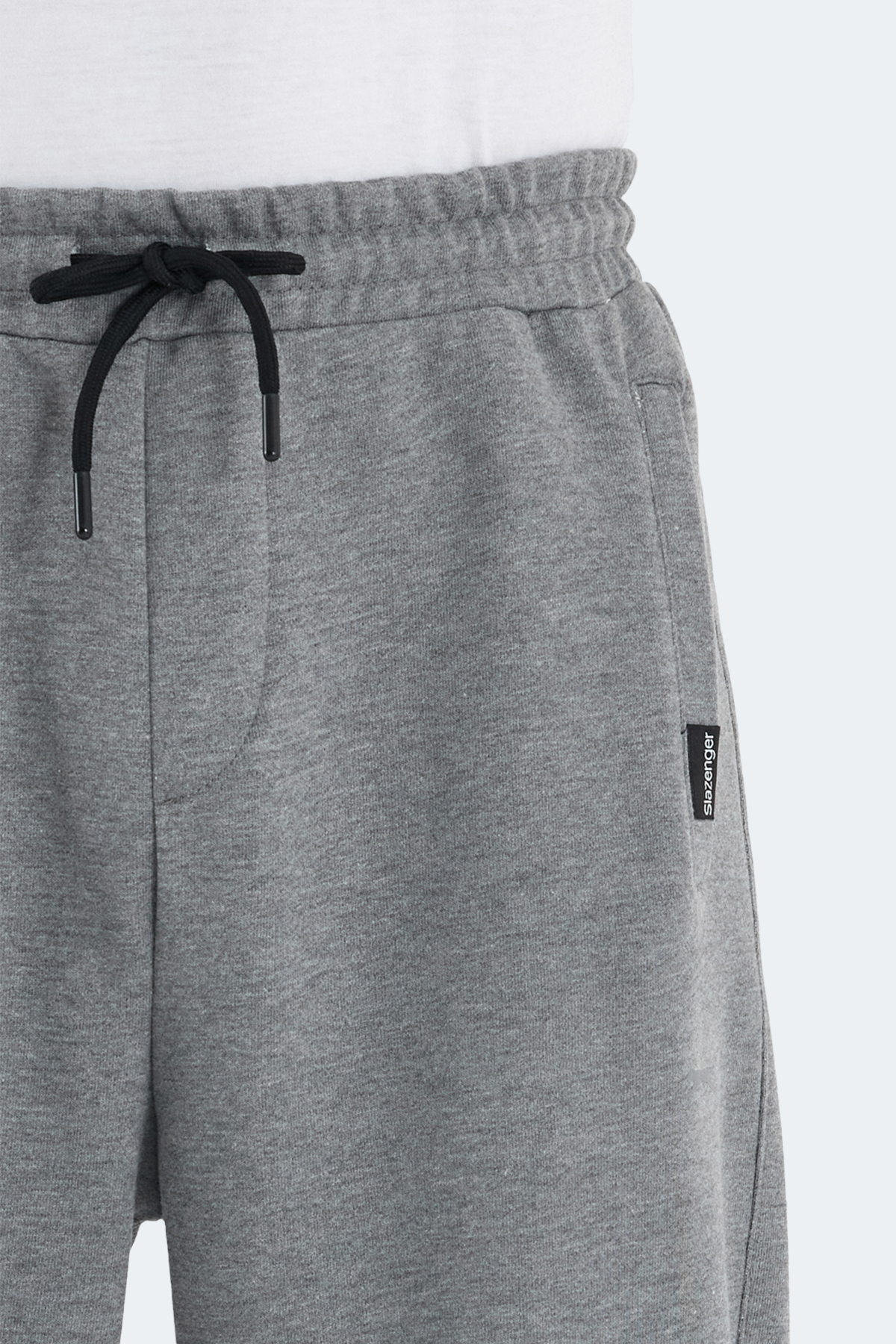 SLAZENGER NAVDEEP Erkek %100 Pamuk Jogger Eşofman Altı Koyu Gri görsel 4