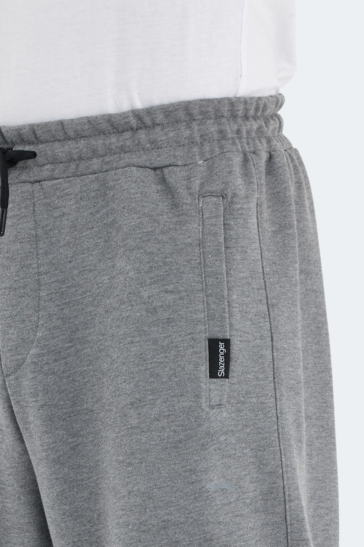 SLAZENGER NAVDEEP Erkek %100 Pamuk Jogger Eşofman Altı Koyu Gri görsel 6